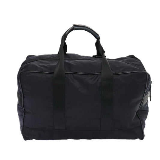 Luxury Prada Boston Bag Nylon Black Silver bs16548