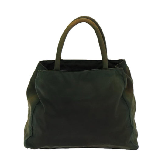 Luxury Prada Hand Bag Nylon Khaki Silver bs16608