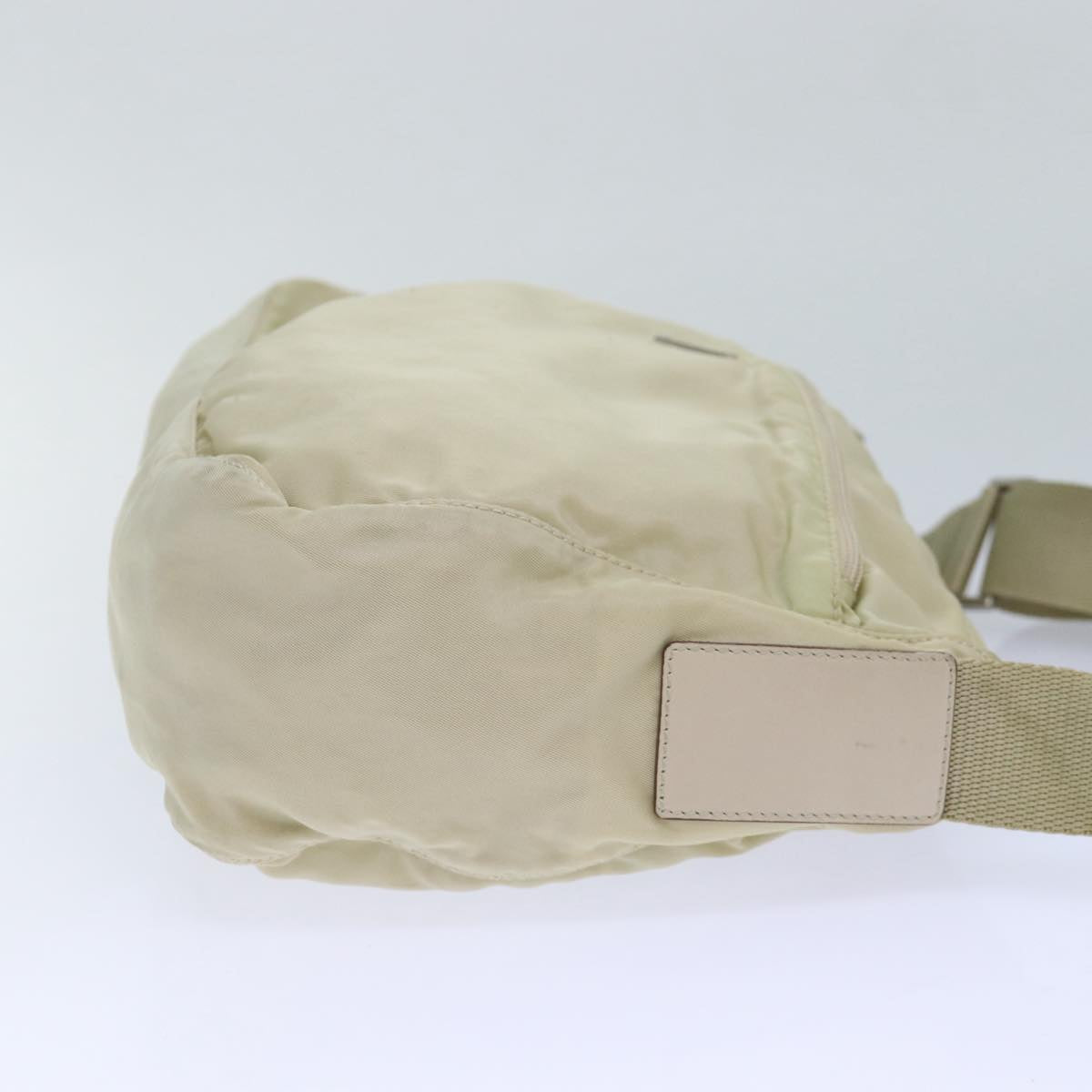 Luxury Prada Shoulder Bag Nylon Beige Silver bs16609