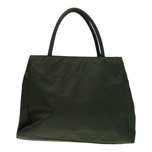 Luxury Prada Hand Bag Nylon Khaki Silver bs16962