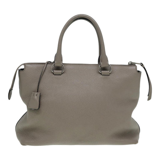 Luxury Prada Hand Bag Leather Gray Silver bs16963