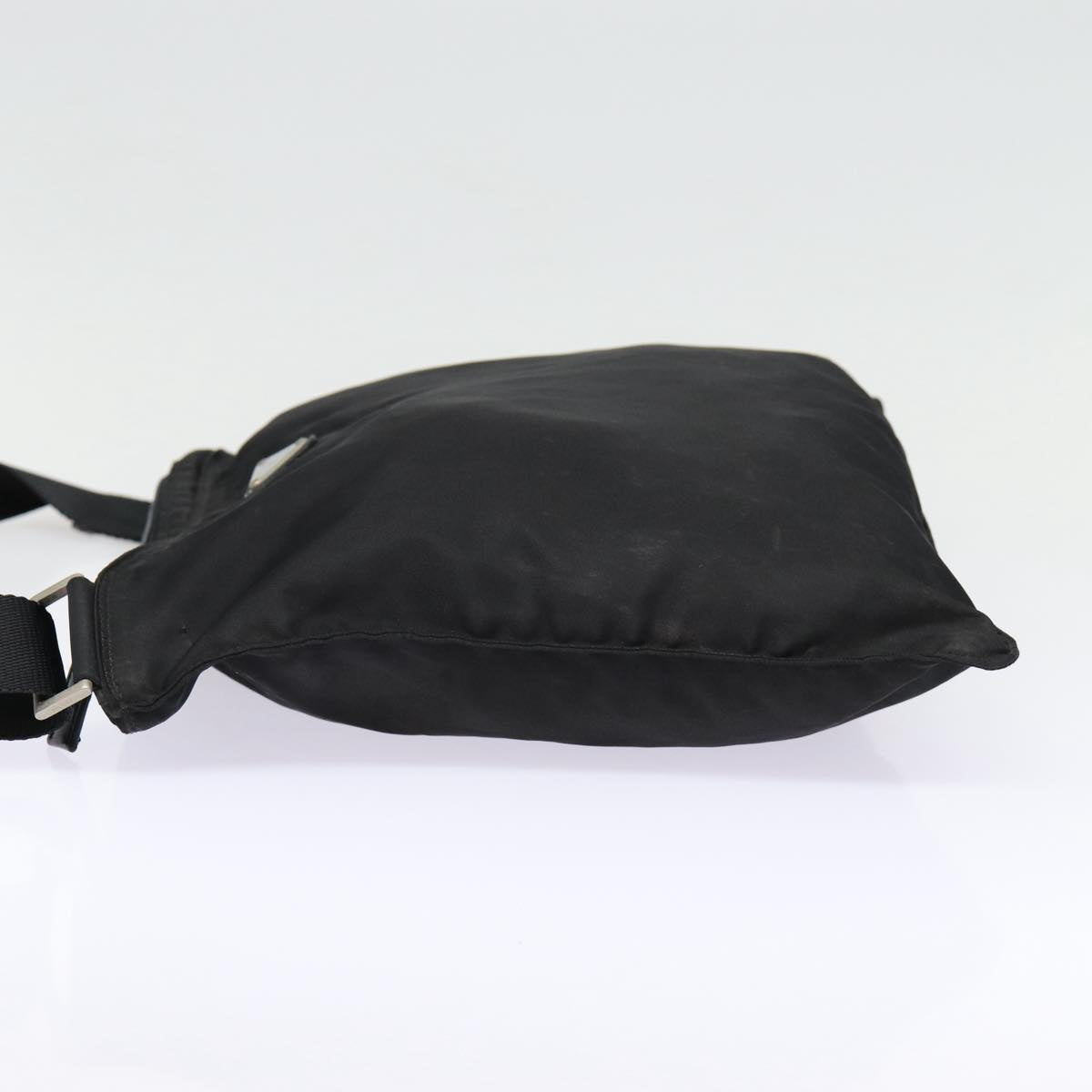 Luxury Prada Shoulder Bag Nylon Black Silver bs16985