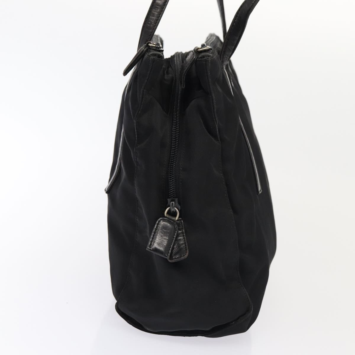 Luxury Prada Shoulder Bag Nylon Leather Black Silver bs16990