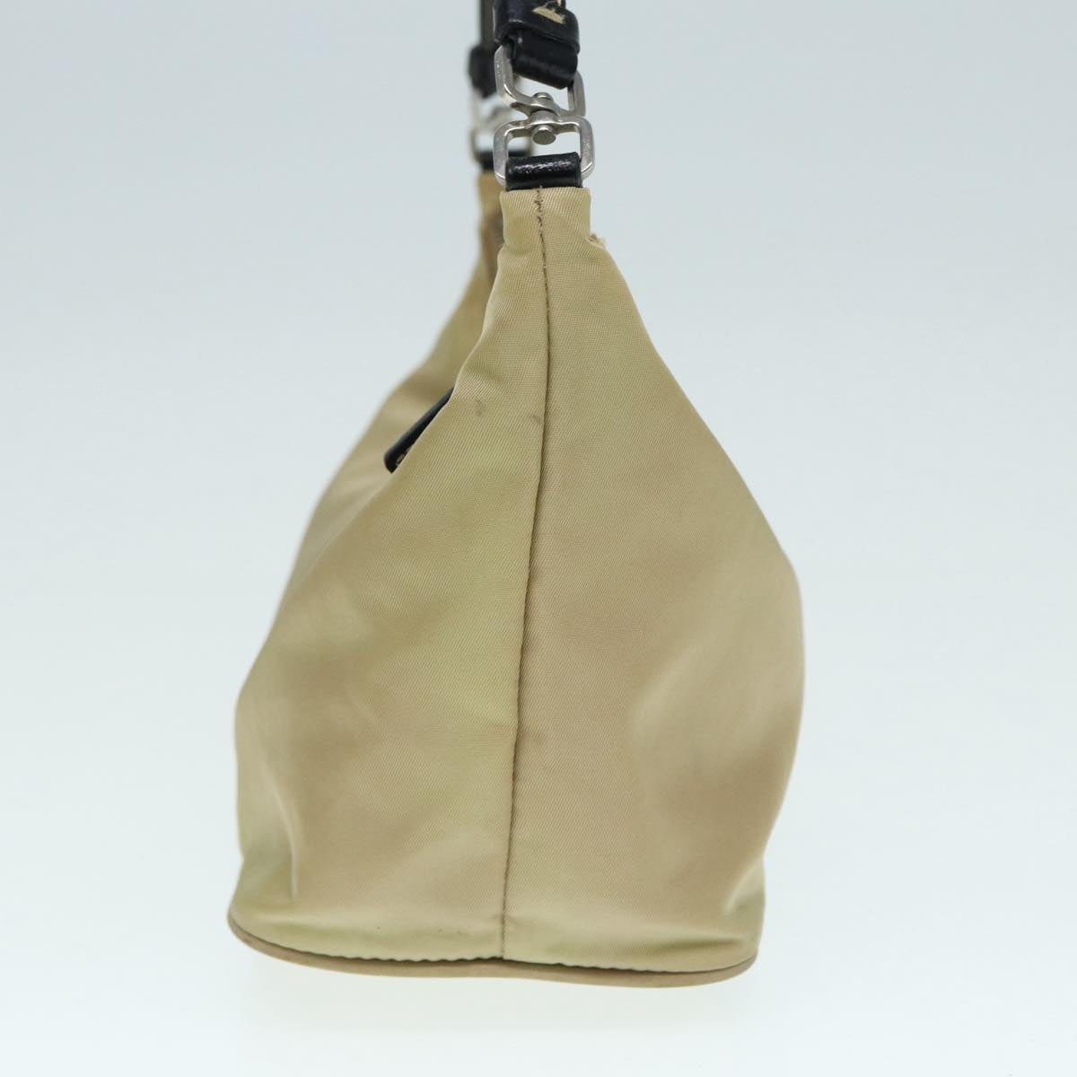Luxury Prada Hand Bag Nylon Beige Silver black bs17047