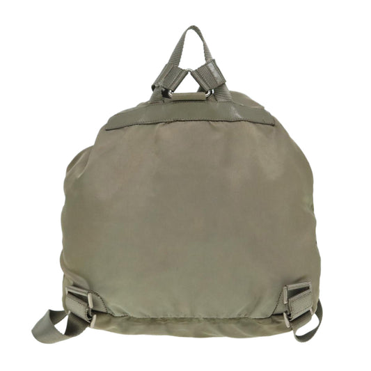 Luxury Prada Backpack Nylon Beige Silver bs17050