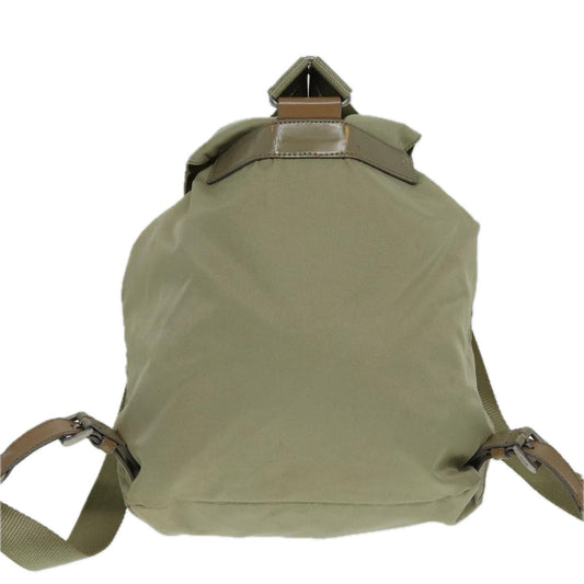 Luxury Prada Backpack Nylon Beige Silver bs17052