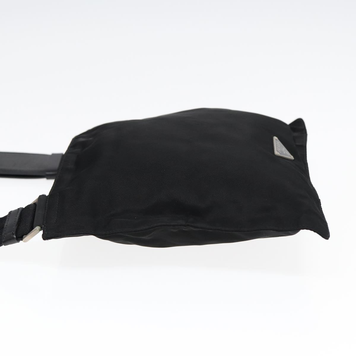 Luxury Prada Shoulder Bag Nylon Black Silver bs17219