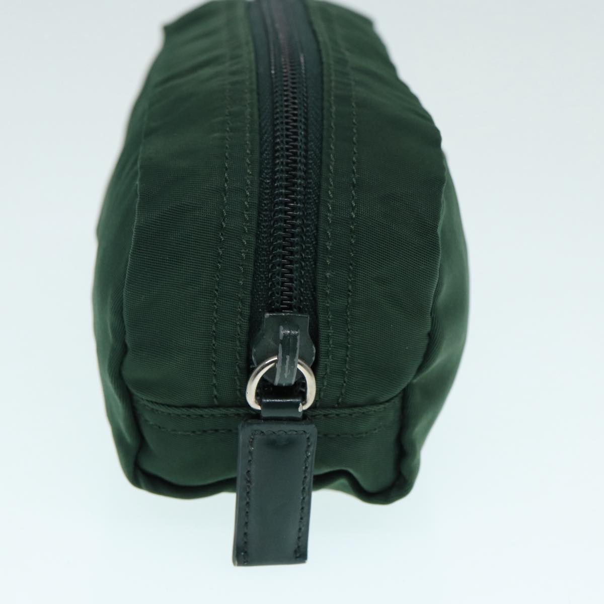 Luxury Prada Pouch Nylon Green Silver bs17230