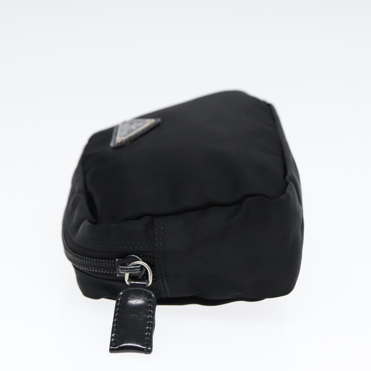 Luxury Prada Pouch Nylon Black Silver bs17231