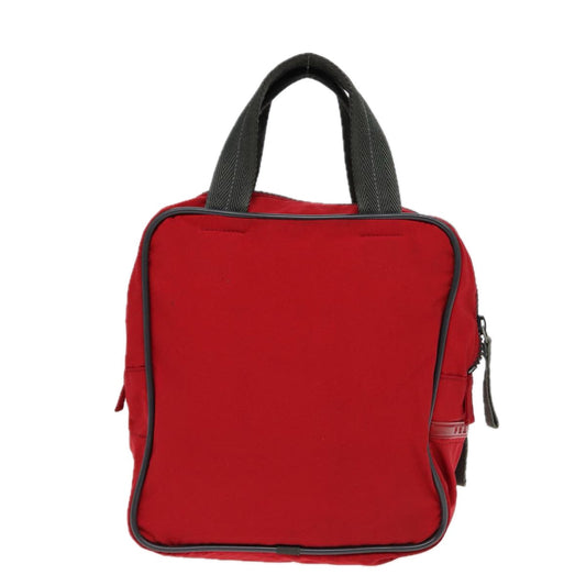 Luxury Prada Sports Hand Bag Nylon Red Silver bs17237