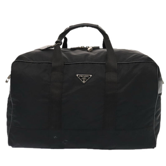 Luxury Prada Boston Bag Nylon Black Silver bs17239