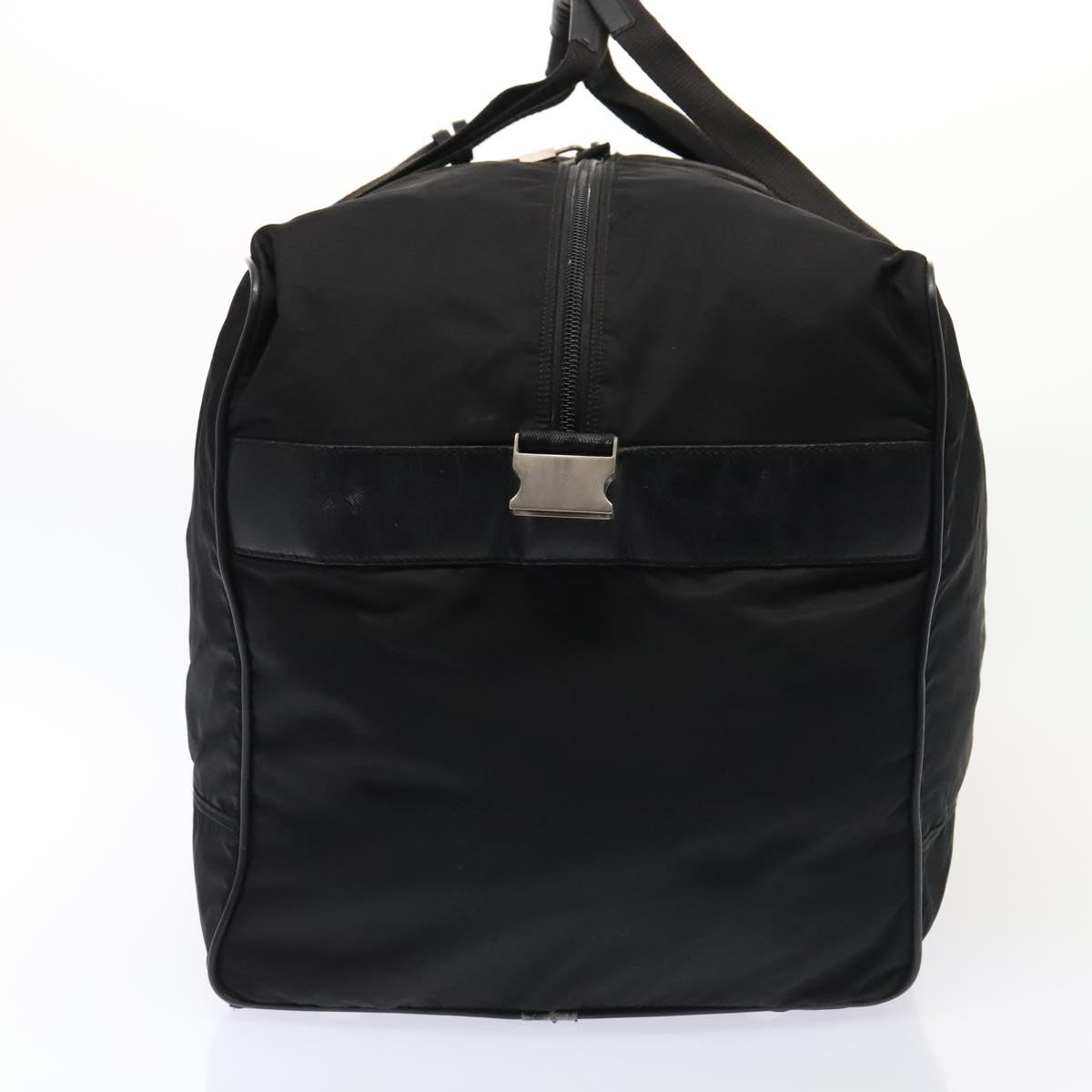 Luxury Prada Boston Bag Nylon Black Silver bs17239
