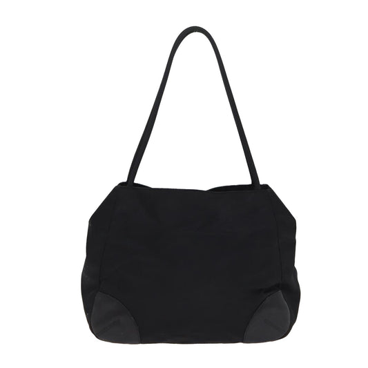 Luxury Prada Tote Bag Nylon Black Silver bs17340