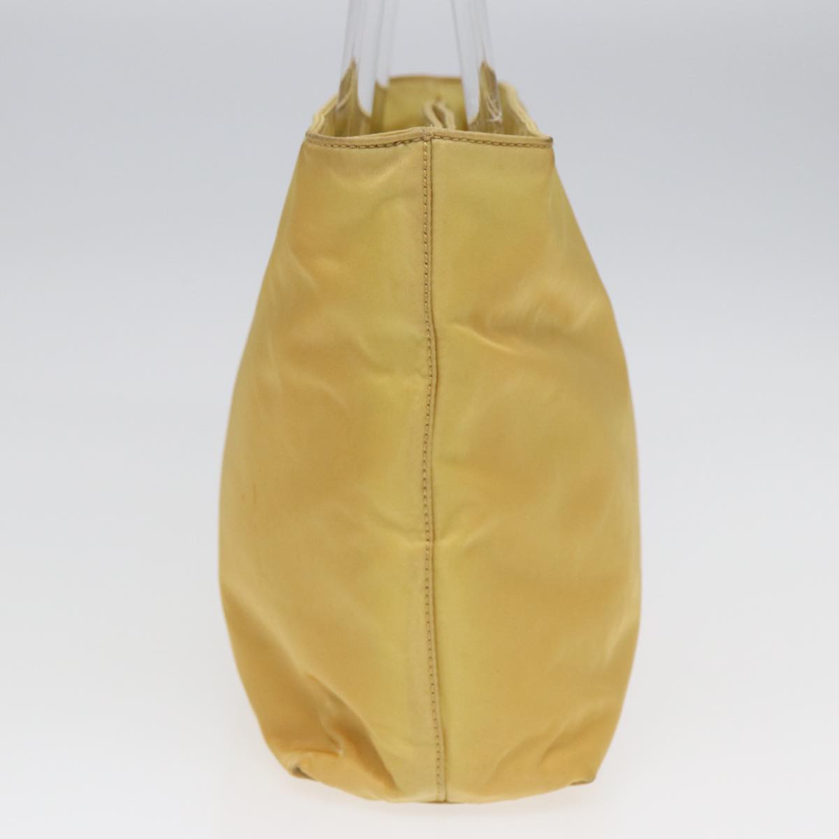 Luxury Prada Hand Bag Nylon Yellow Silver bs17343