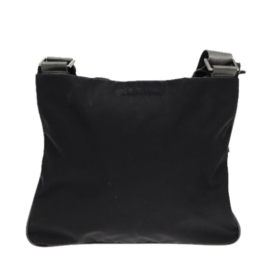 Luxury Prada Sports Shoulder Bag Nylon Black Silver bs17344