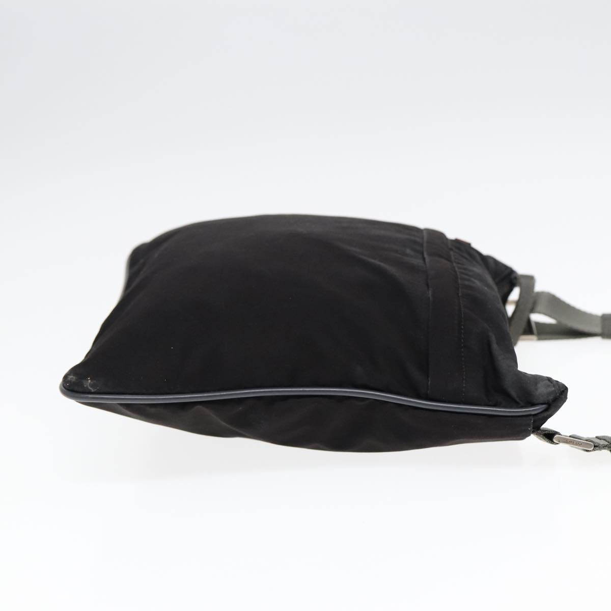 Luxury Prada Sports Shoulder Bag Nylon Black Silver bs17344