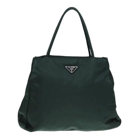 Luxury Prada Hand Bag Nylon Green Silver bs17500