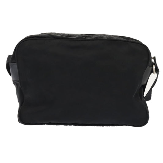 Luxury Prada Shoulder Bag Nylon Black Silver bs17518