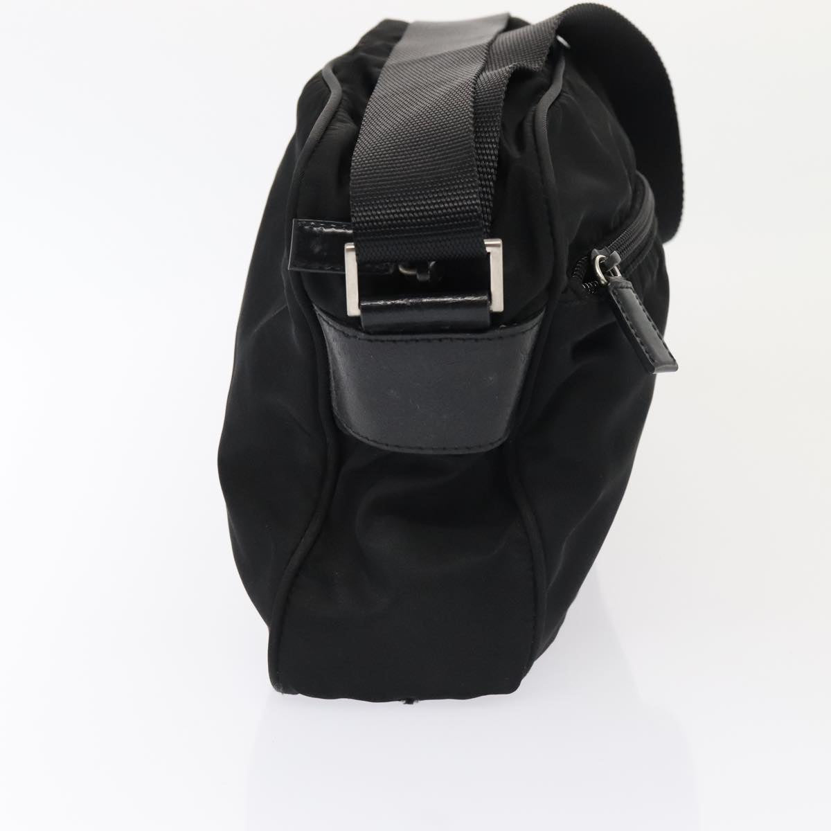 Luxury Prada Shoulder Bag Nylon Black Silver bs17518