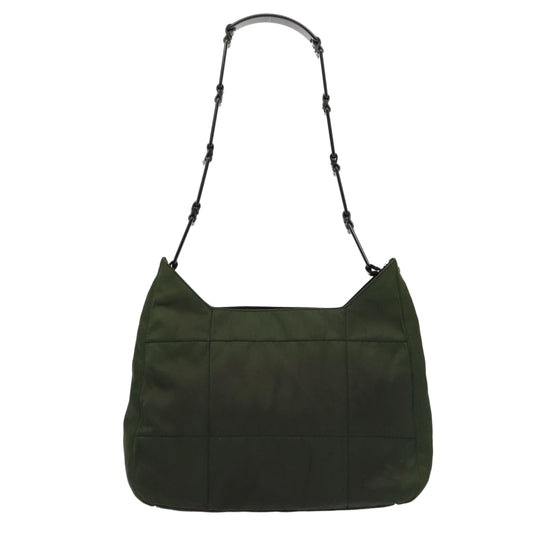 Luxury Prada Shoulder Bag Nylon Green Black bs17519