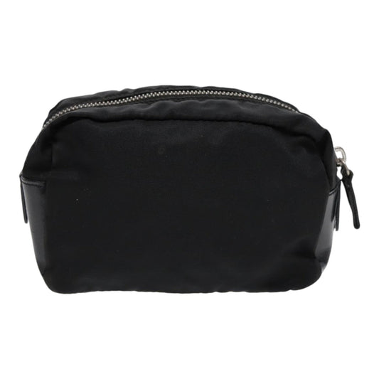 Luxury Prada Pouch Nylon Black Silver bs17569