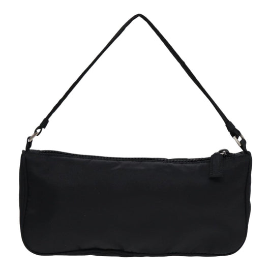 Luxury Prada Accessory Pouch Nylon Black Silver bs17570
