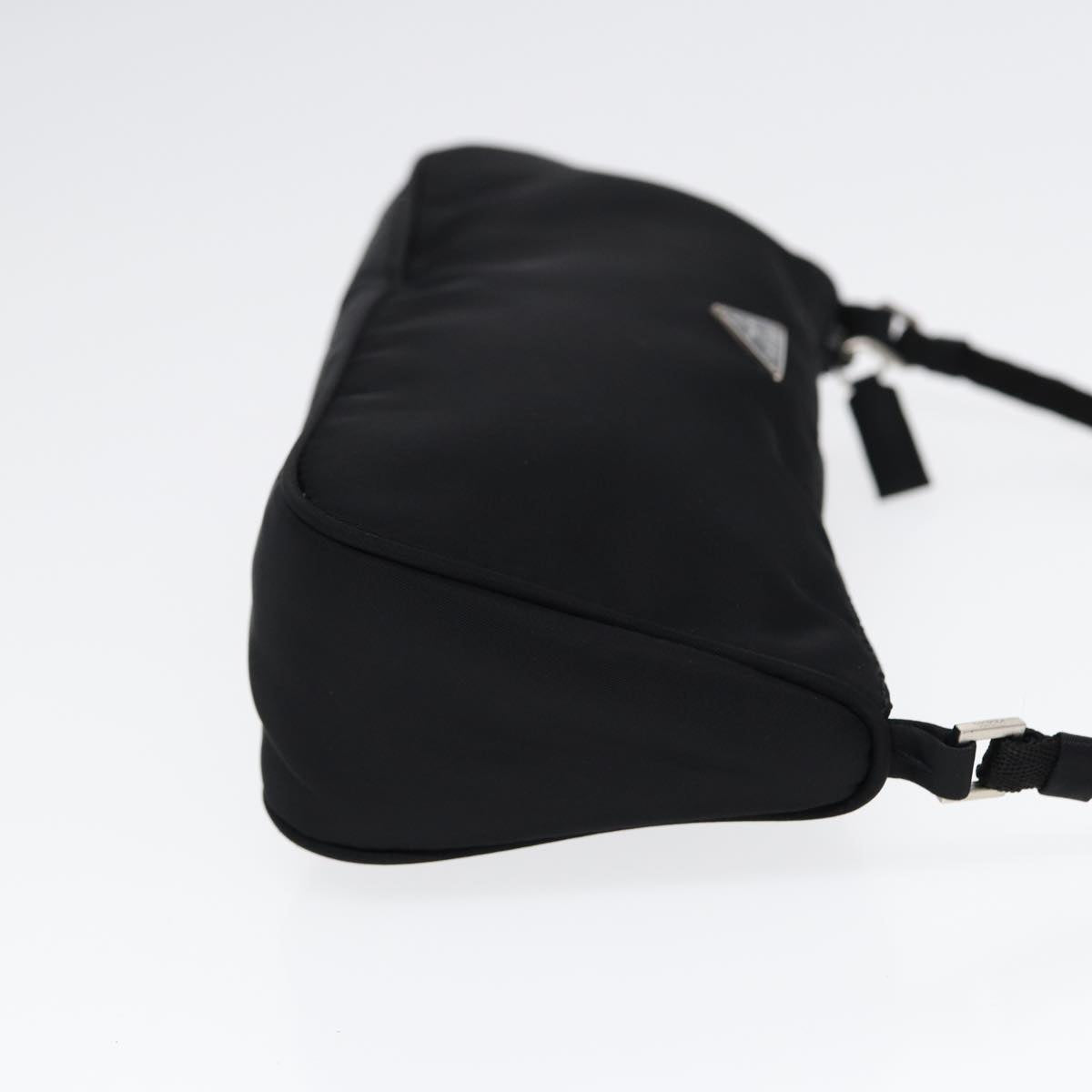 Luxury Prada Accessory Pouch Nylon Black Silver bs17570