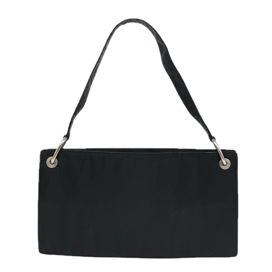 Luxury Prada Shoulder Bag Nylon Black Silver bs17571