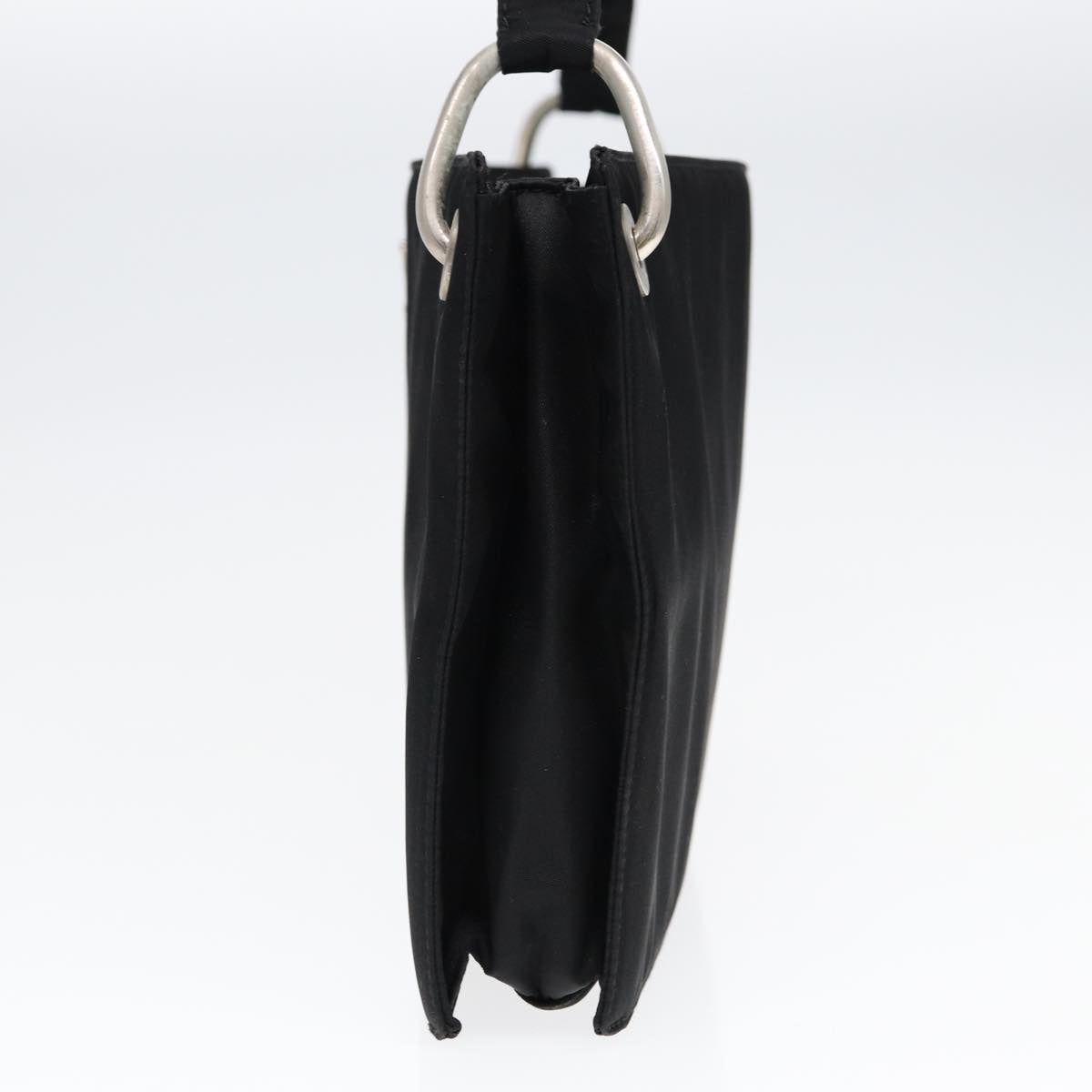 Luxury Prada Shoulder Bag Nylon Black Silver bs17571