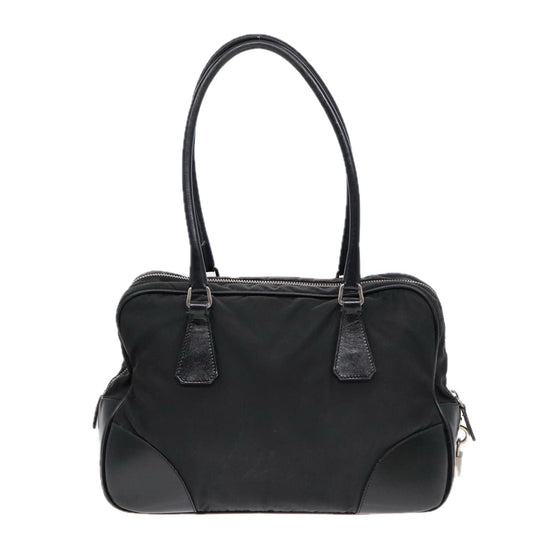 Luxury Prada Hand Bag Nylon Black Silver bs17572