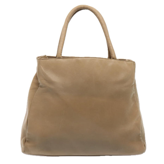 Luxury Prada Hand Bag Leather Beige bs17597