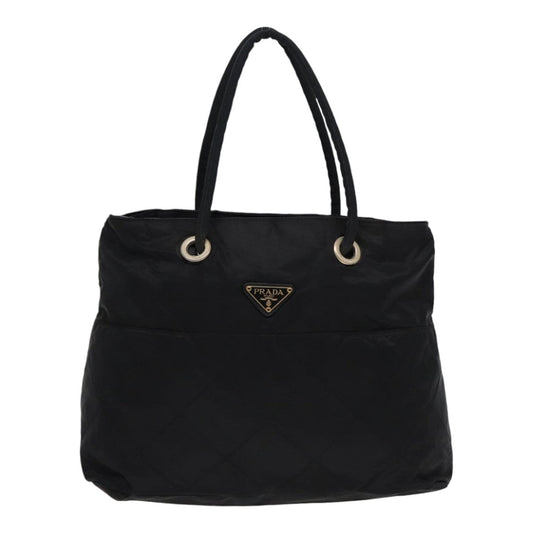 Luxury Prada Hand Bag Nylon Black Gold bs17605