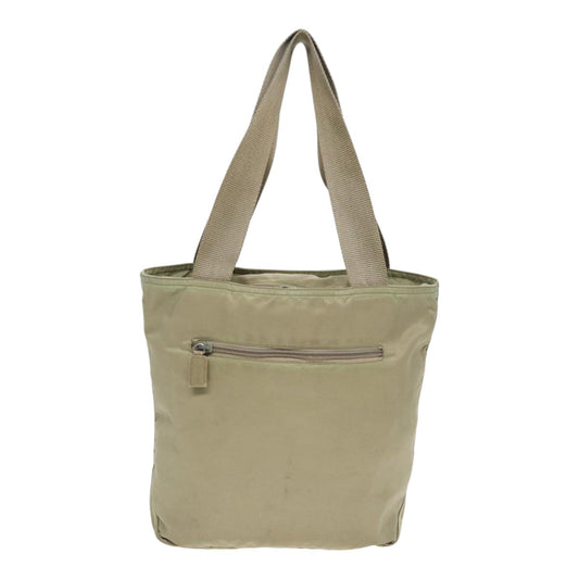 Luxury Prada Tote Bag Nylon Beige Silver bs17670