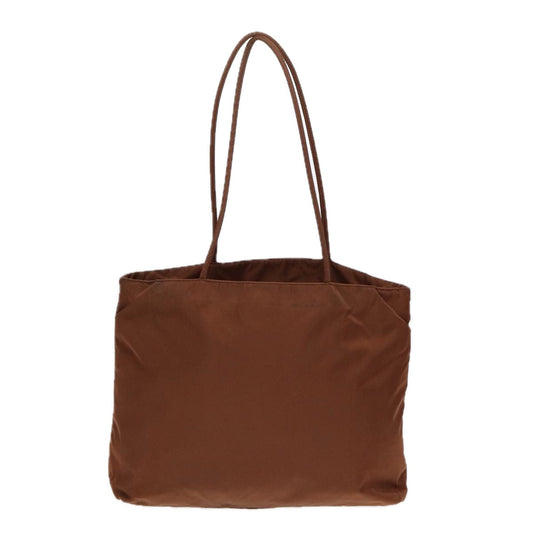Luxury Prada Tote Bag Nylon Silver Brown bs17673