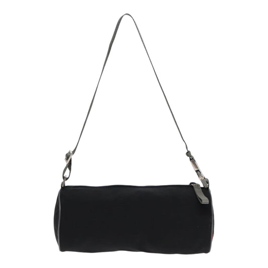 Luxury Prada Sports Shoulder Bag Nylon Black Silver bs17726
