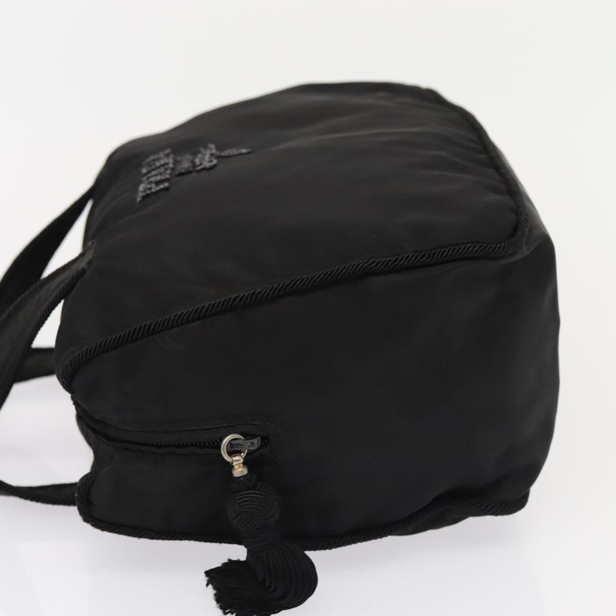 Luxury Prada Hand Bag Nylon Black Silver bs17749