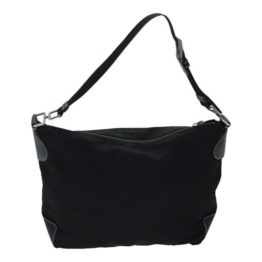 Luxury Prada Shoulder Bag Nylon Black Silver bs17769