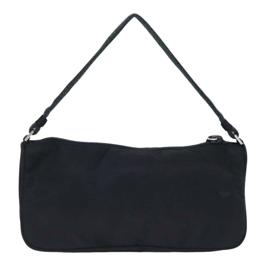 Luxury Prada Accessory Pouch Nylon Black Silver bs17843