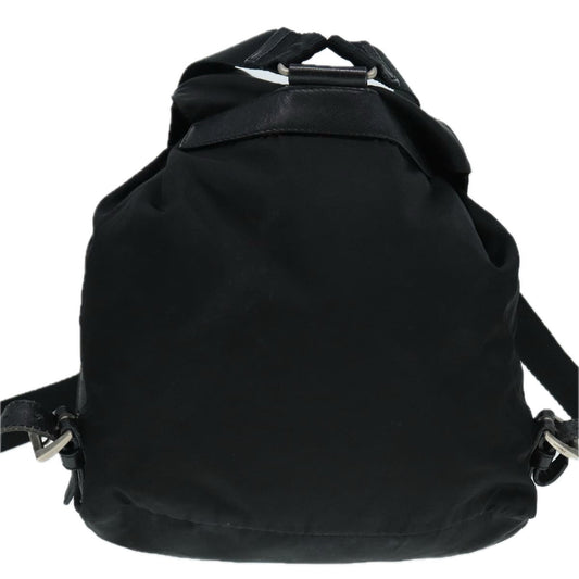 Luxury Prada Backpack Nylon Black Silver bs17868