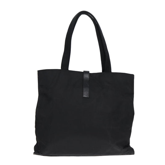 Luxury Prada Tote Bag Nylon Silver Black bs17885