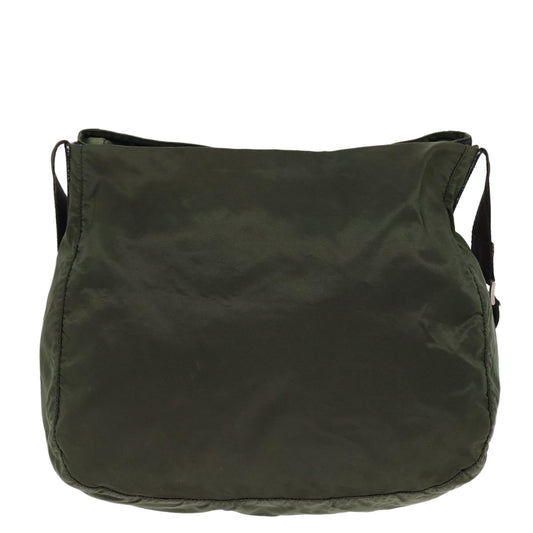 Luxury Prada Shoulder Bag Nylon Green Silver bs17911