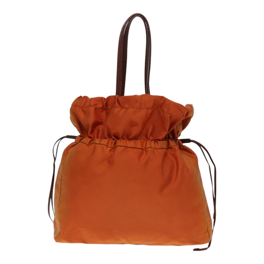 Luxury Prada Shoulder Bag Nylon Orange Brown gold bs17925