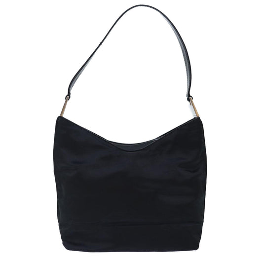 Luxury Prada Shoulder Bag Satin Silver Black 001 3014 002122 bs17970
