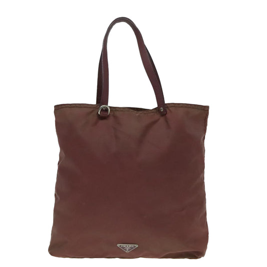 Luxury Prada Tote Bag Nylon Red Silver bs18010