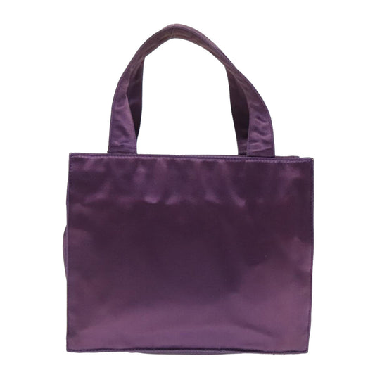 Luxury Prada Hand Bag Satin Purple bs18138