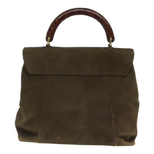 Luxury Prada Hand Bag Suede Khaki bs18211