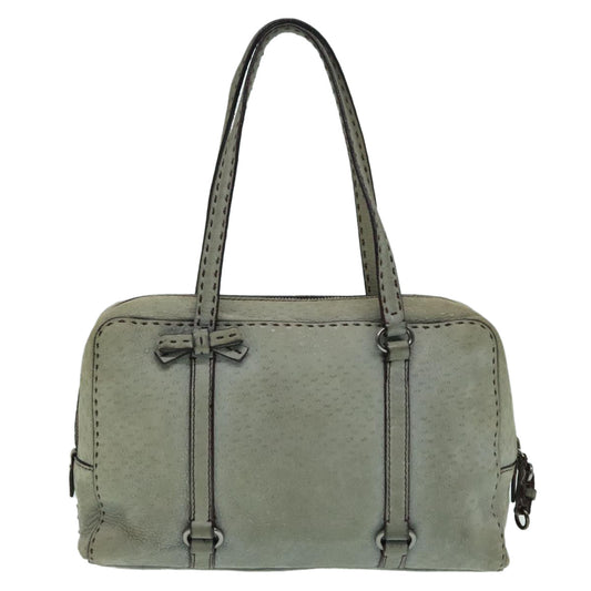 Luxury Prada Hand Bag Suede Gray Silver bs18312