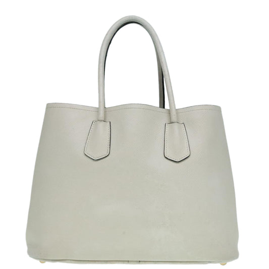 Luxury Prada Safiano leather Hand Bag White bs18431