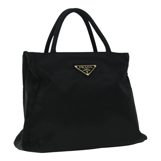 Luxury Prada Hand Bag Nylon Black Silver bs18504