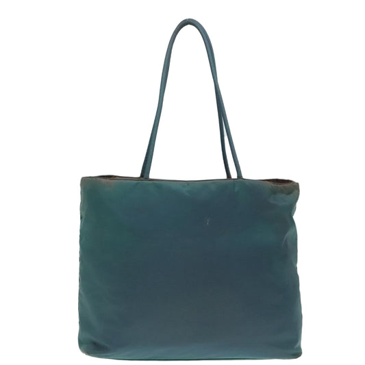 Luxury Prada Tote Bag Nylon Blue Silver bs18599